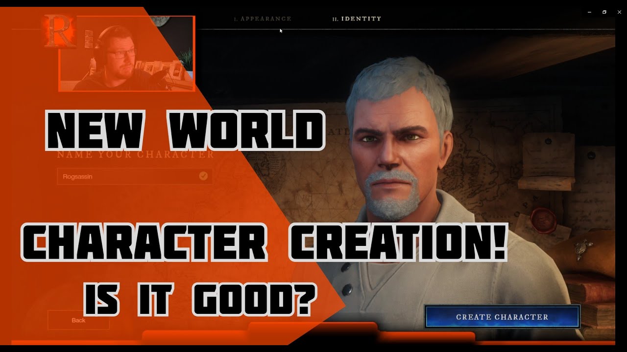 New world character creation