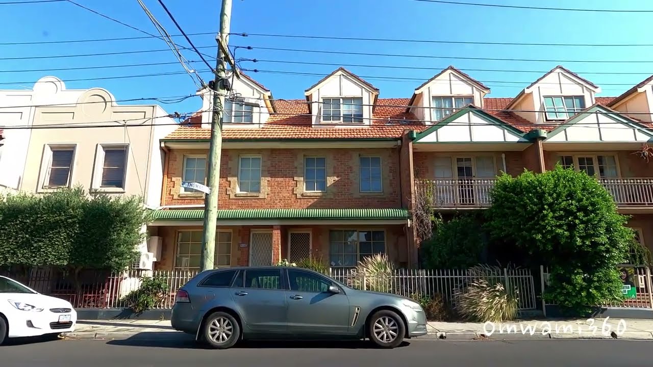 Driving in some of Brunswick's backstreets, Melbourne, Australia