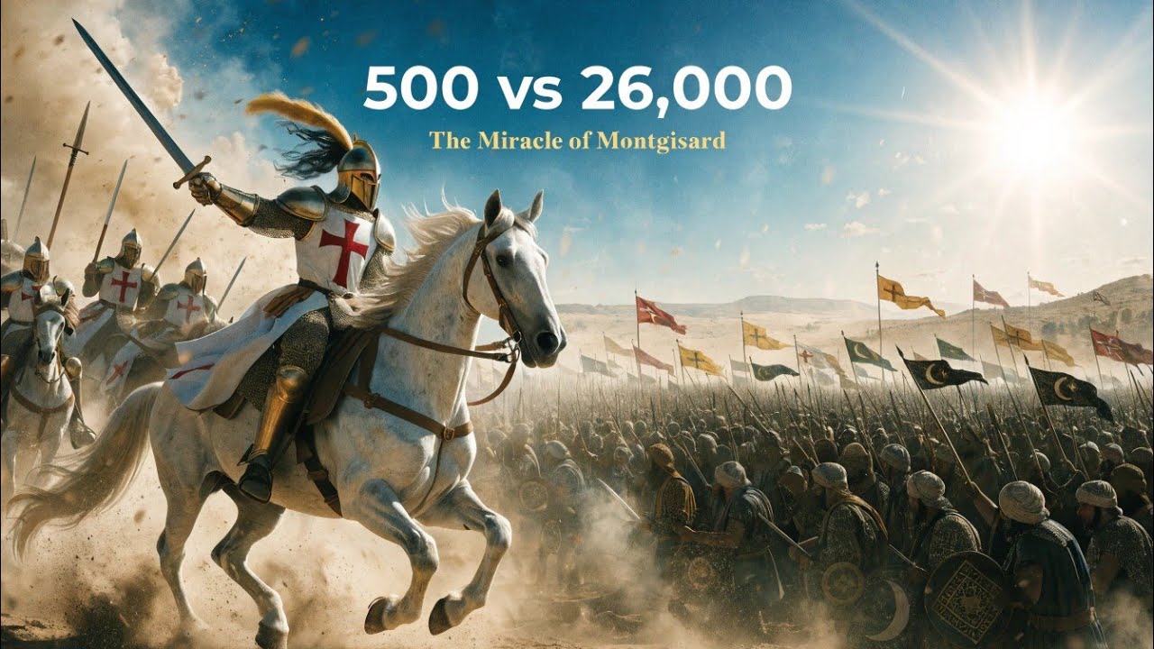 Как 500 рыцарей короля Балдуина разгромили 26 000 воинов Саладина за один день — битва при Монжизаре