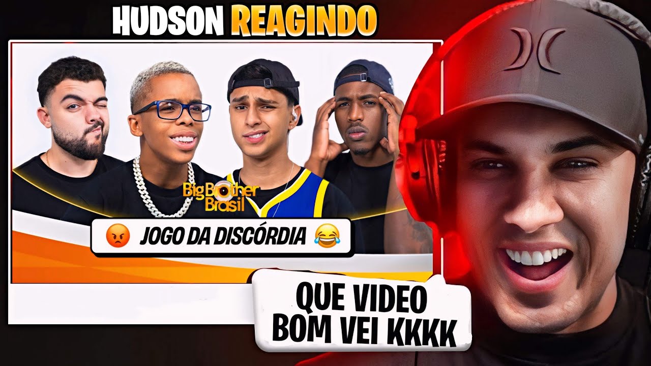 Hudson Amorim reagindo ao JOGO DA DISCORDIA no NOBRU VLOGS! Reagi também. ft. BOCA DE 09, Luqueta