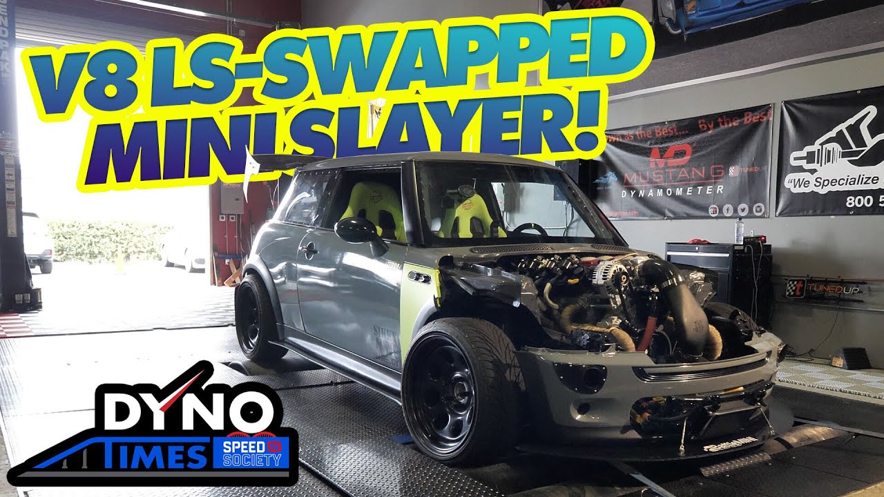 V8 LS Powered Mini Cooper Drift Car Makes ALL THE NOISE On Our Dyno | DYNO TIMES
