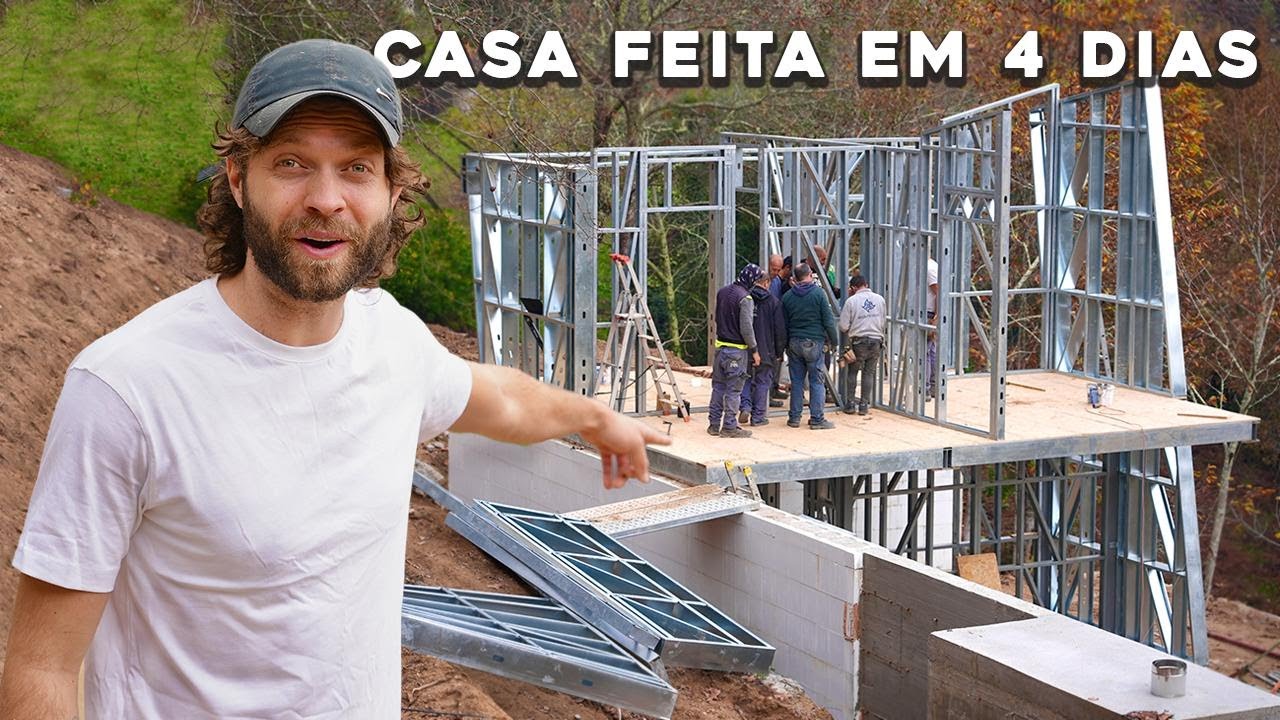 Construímos Toda a Estrutura da Nossa Casa em Apenas 4 dias!!!