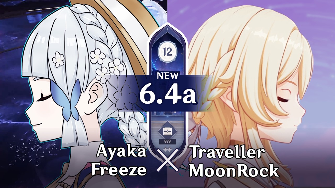 Ayaka (Top) - Traveller (Bottom) | Spiral Abyss 6.4a | Genshin Impact Luna