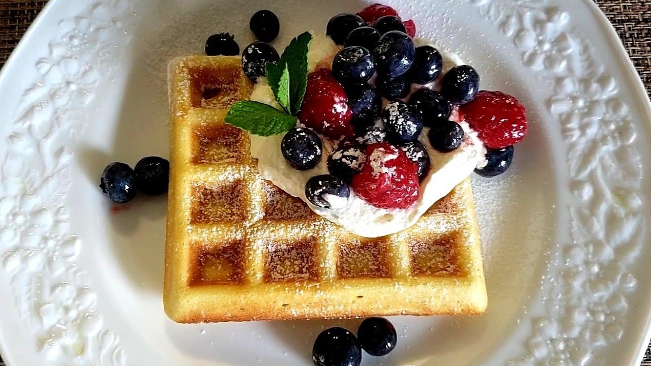 Easy Homemade Waffle Recipe - by Mama Boi's Kitchen