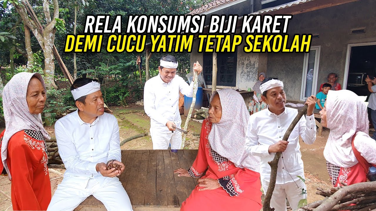 DEMI CUCU YATIM TETAP SEKOLAH-MAK ONOH RELA KONSUMSI BIJI KARET UNTUK TAMBAHAN PANGANAN