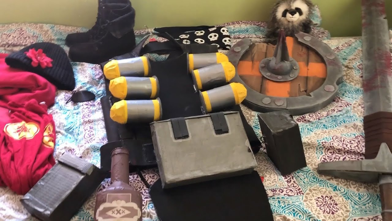How I Made my Demoman Cosplay (ft. Leo in the background)
