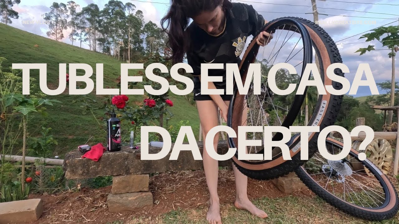 Instalando tubless em casa e pedal teste
