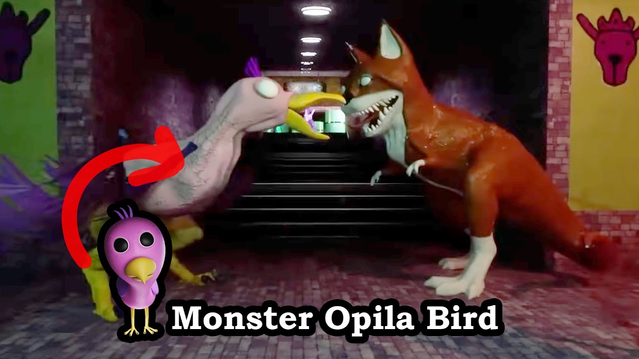 Little Beak Fights Kittysaurus All Opila Bird in Garten Of Banban 4
