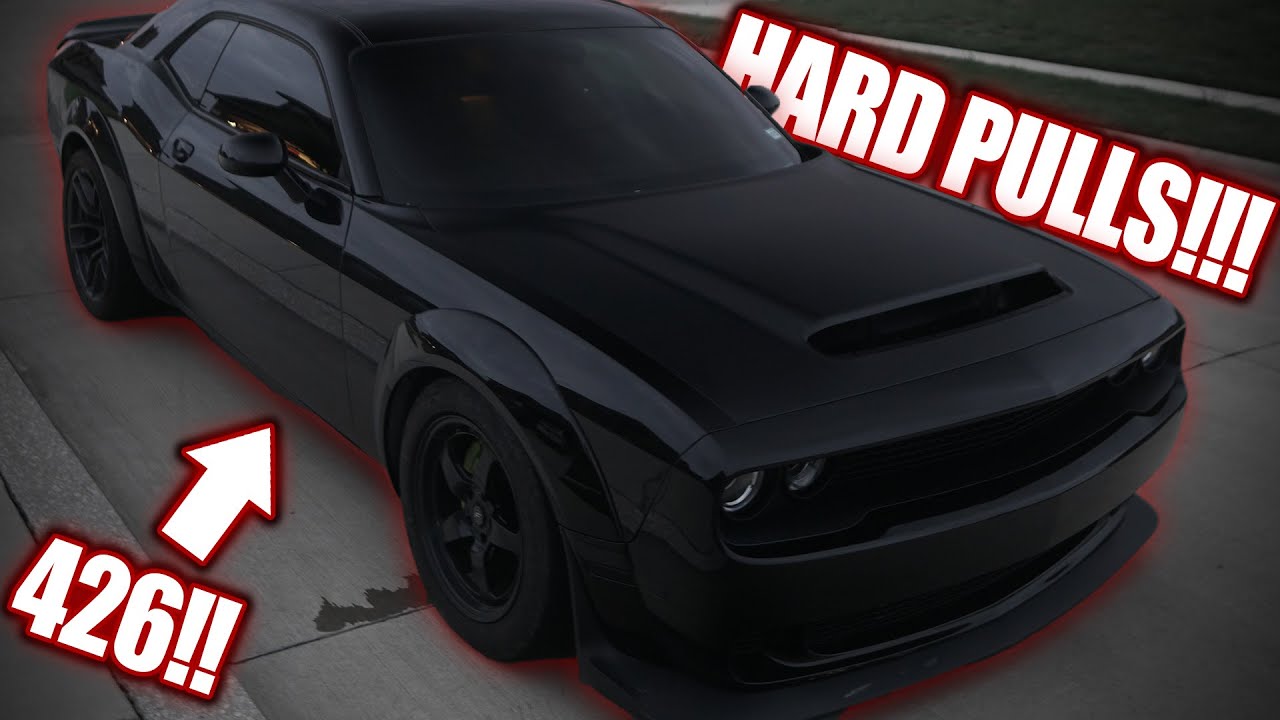 FIRST HARD PULLS IN MY CAMMED 426 HELLCAT!