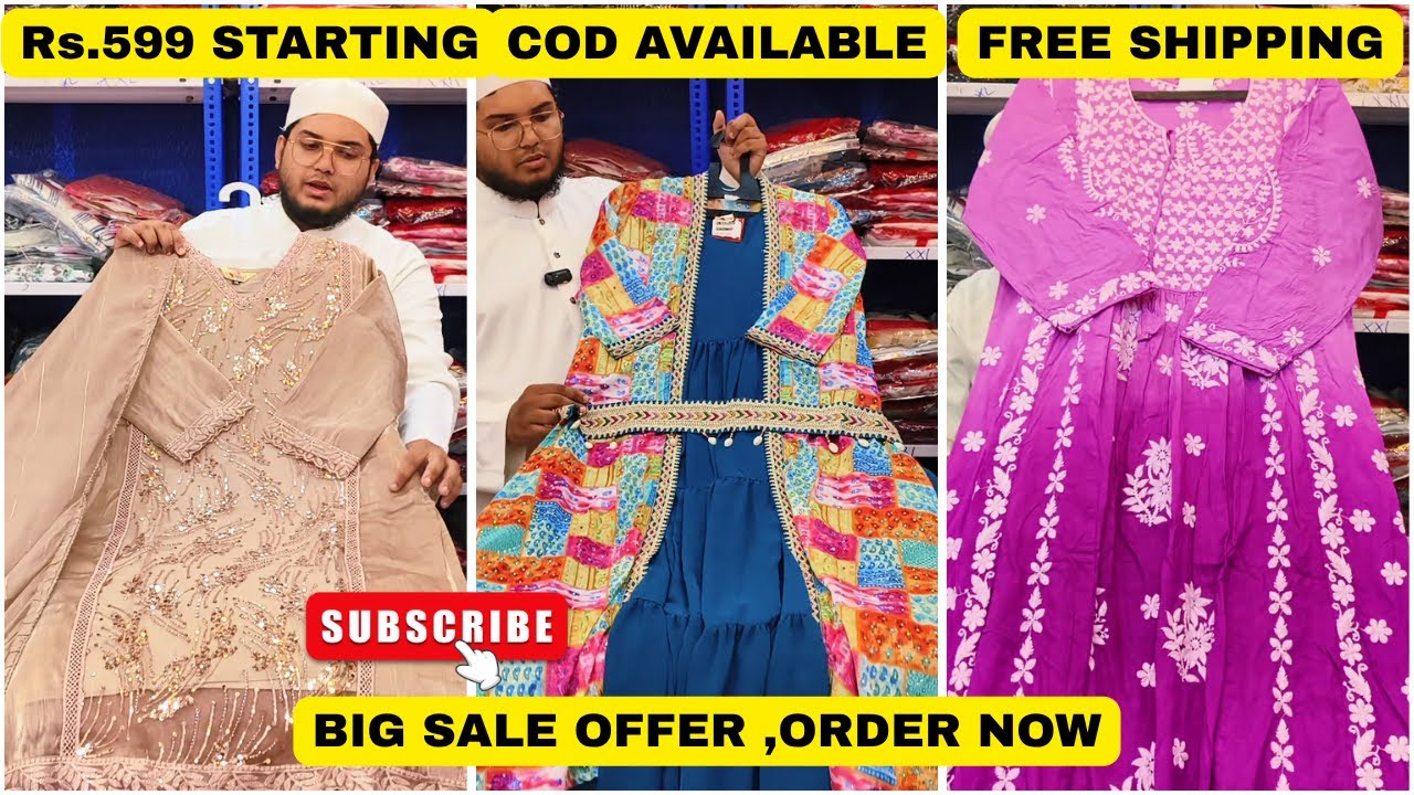 BIG SALE OFFER Rs. 599 STARTING🛍️ AMAZING OFFERS ON PAKISTANI SUITS & WESTERN GOWNS | 5XL Available