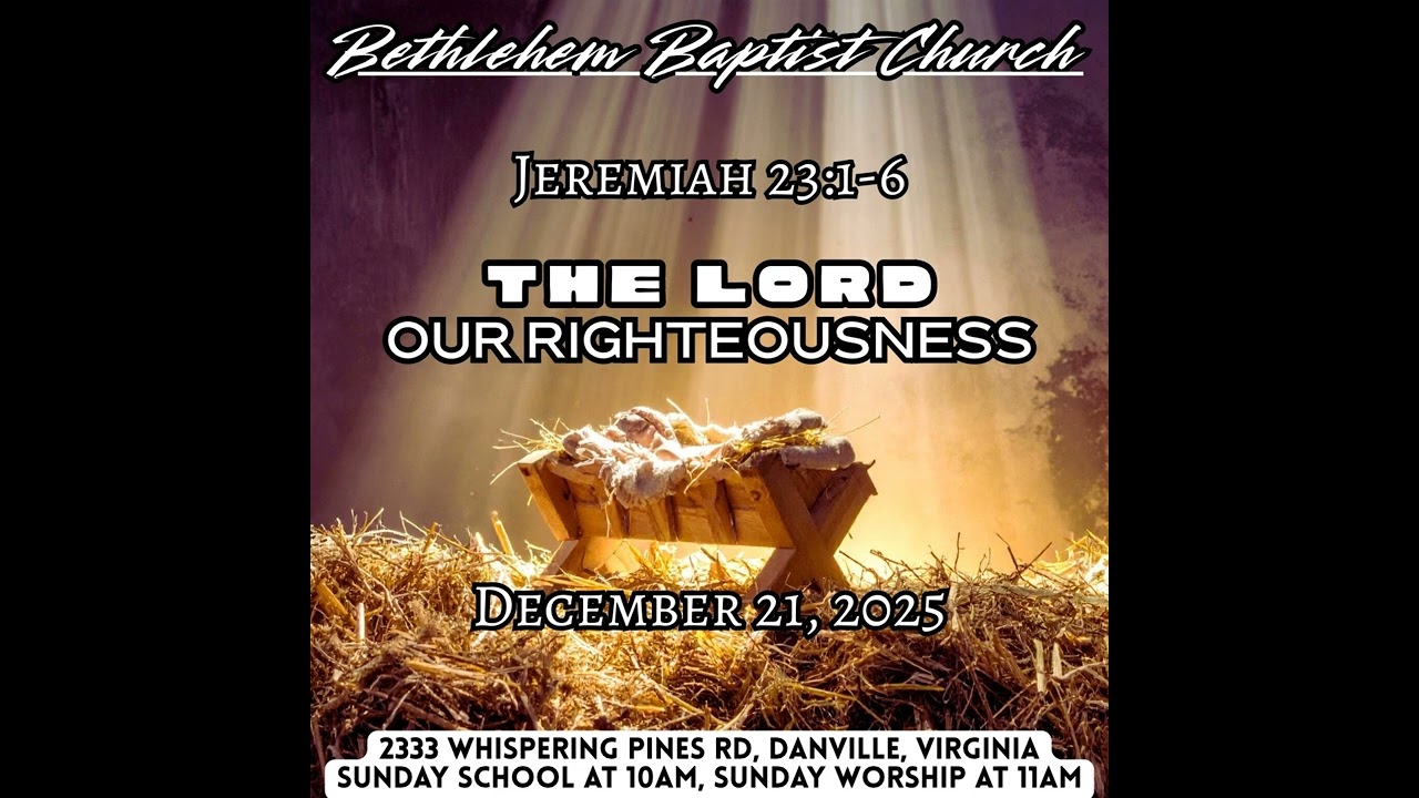 Jeremiah 23:1-6, The LORD our Righteousness