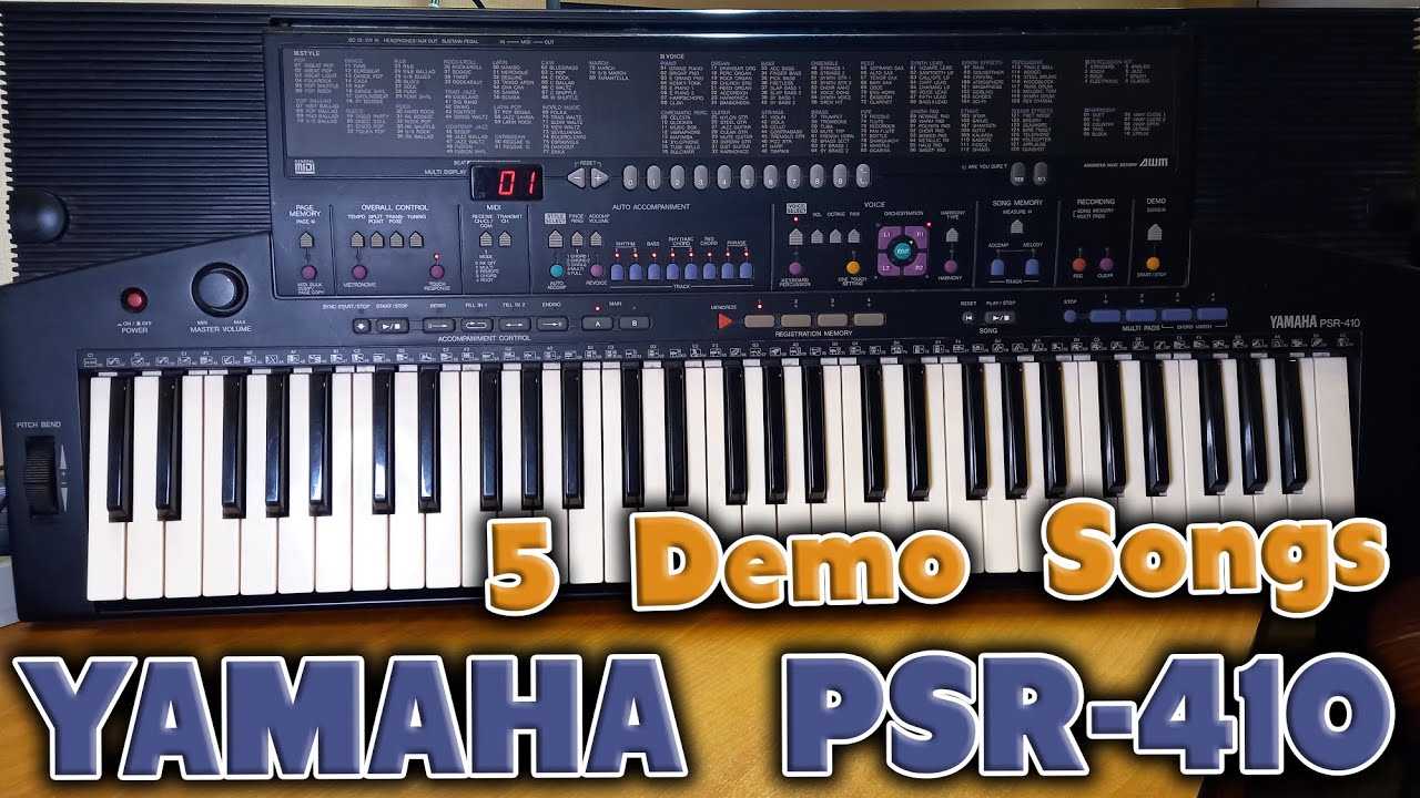 Yamaha PSR-410 из 1993 года - винтажный синтезатор с автоаккомпанементом.
