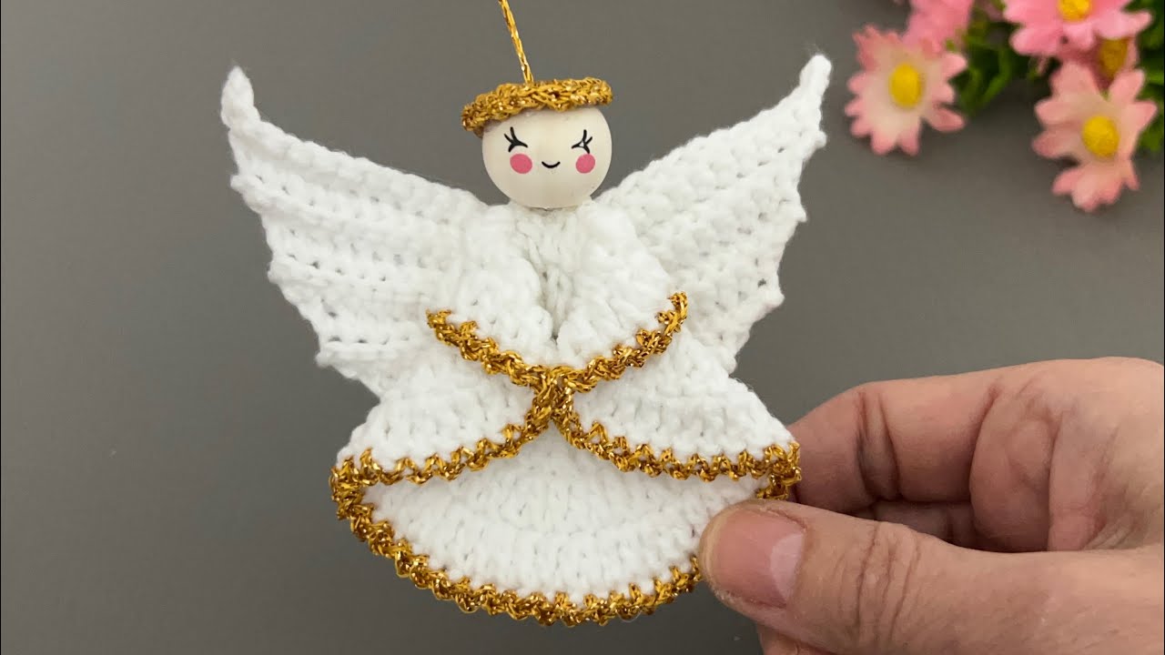 Easy Crochet Angel Ornament Tutorial  🎄 | Christmas Angel Decoration