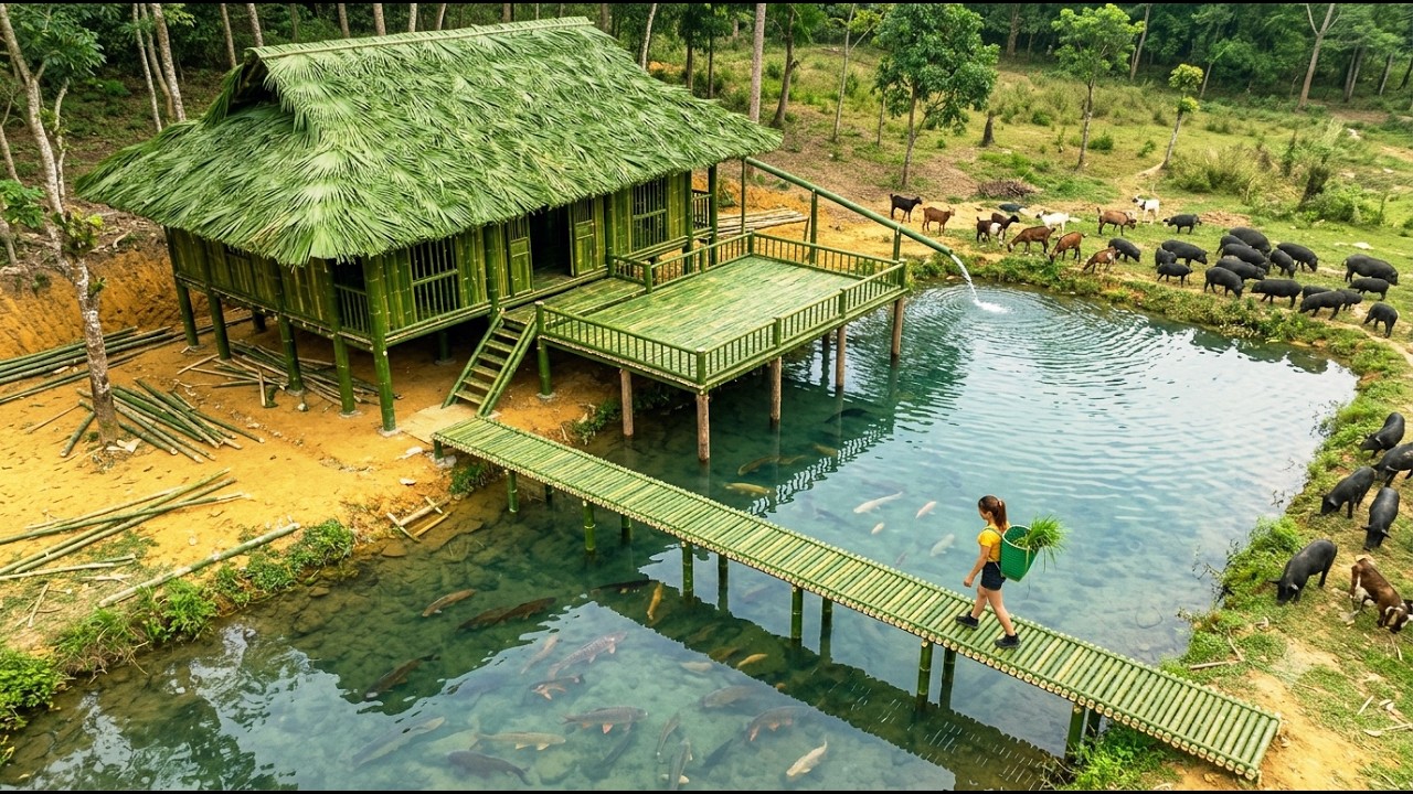 Amazing! She Built a Bamboo House & Forest Farm That Made Her World Famous by @L&yacute;ThịCa-l2y