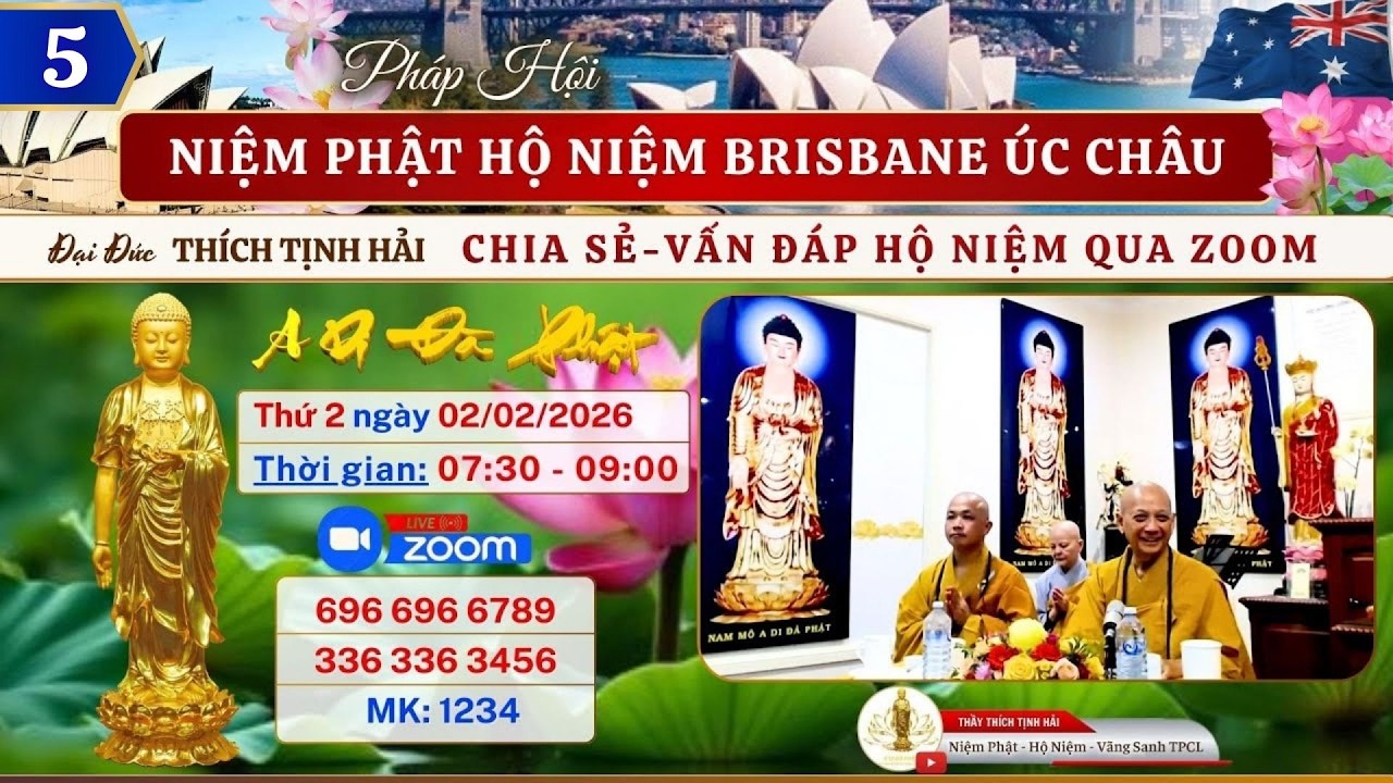 1. ĐĐ THÍCH TỊNH HẢI CHIA SẺ-VẤN ĐÁP HỘ NIỆM | PHÁP HỘI NP HỘ NIỆM BRISBANE ÚC CHÂU 02/02/26