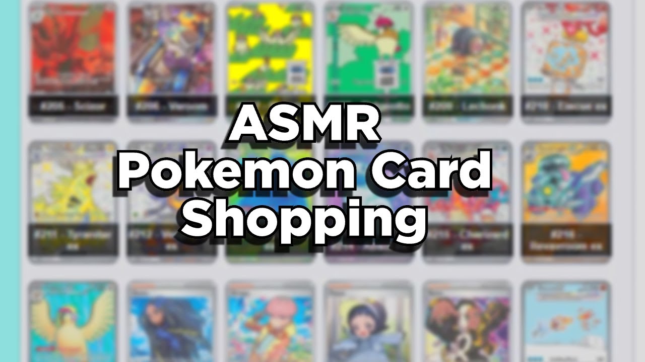 [ASMR] Pokemon Card Shopping: Looking at things I can't buy