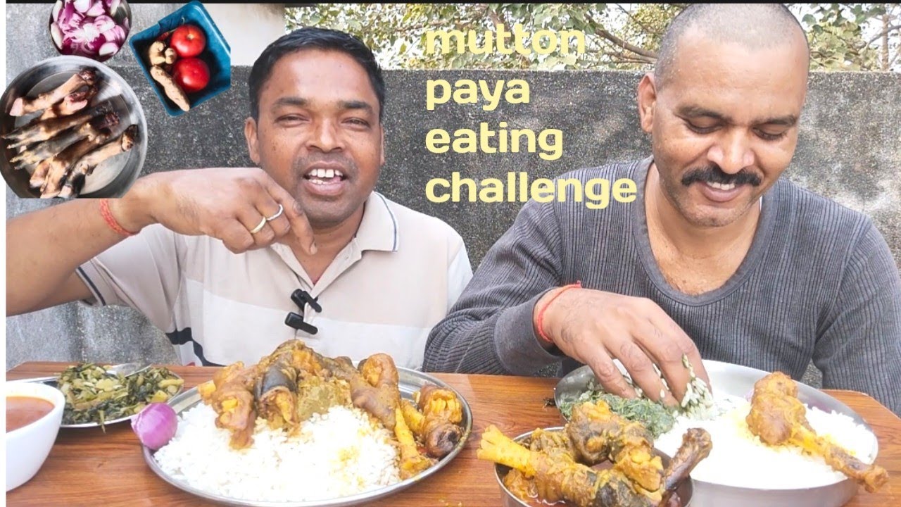 MUTTON PAYA EATING CHALLENGE.