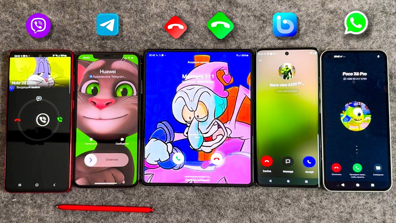 Z Fold 3 + iPhone XS Max + Moto E40N + Note 10 Lite + Nothing Ph Telegram, Botim, Viber, WhatsApp