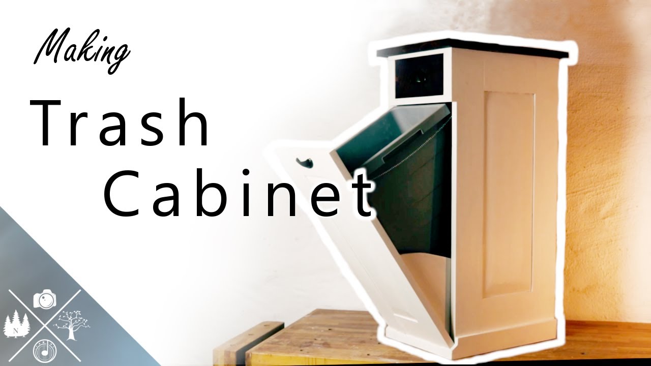 Making a DIY Tilt out Trash Cabinet (with Chalk Paint)