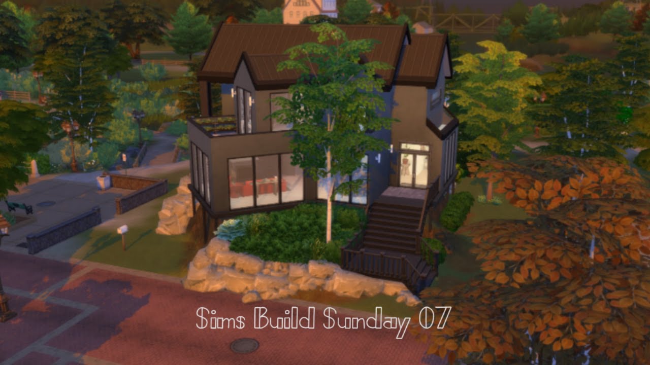 lilsimsie October Shell Challenge | Sims 4 Speed Build [ NO CC| Sims Build Sunday 07 ]