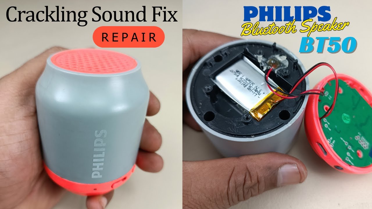Crackling sound fix of Bluetooth speaker | Foam ring suspension repair | Philips BT50 | How to fix!