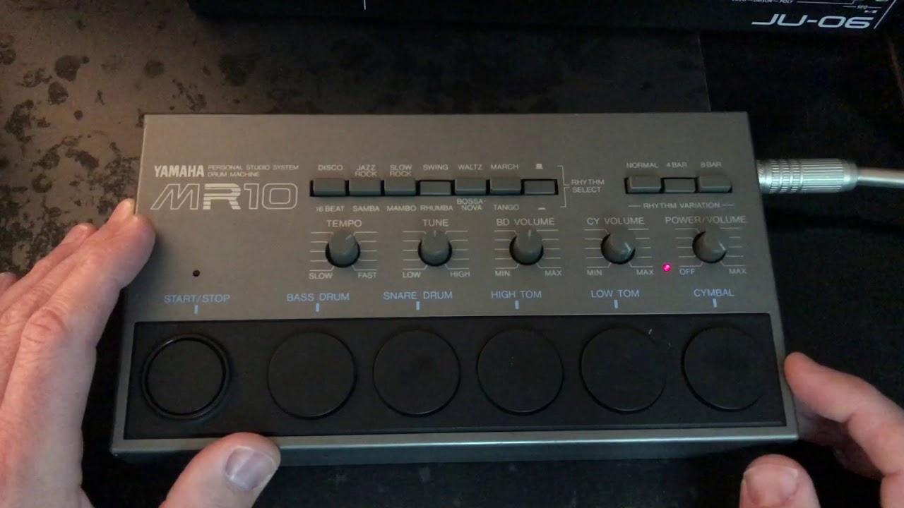 Yamaha MR10 Analog Drum Machine Demo