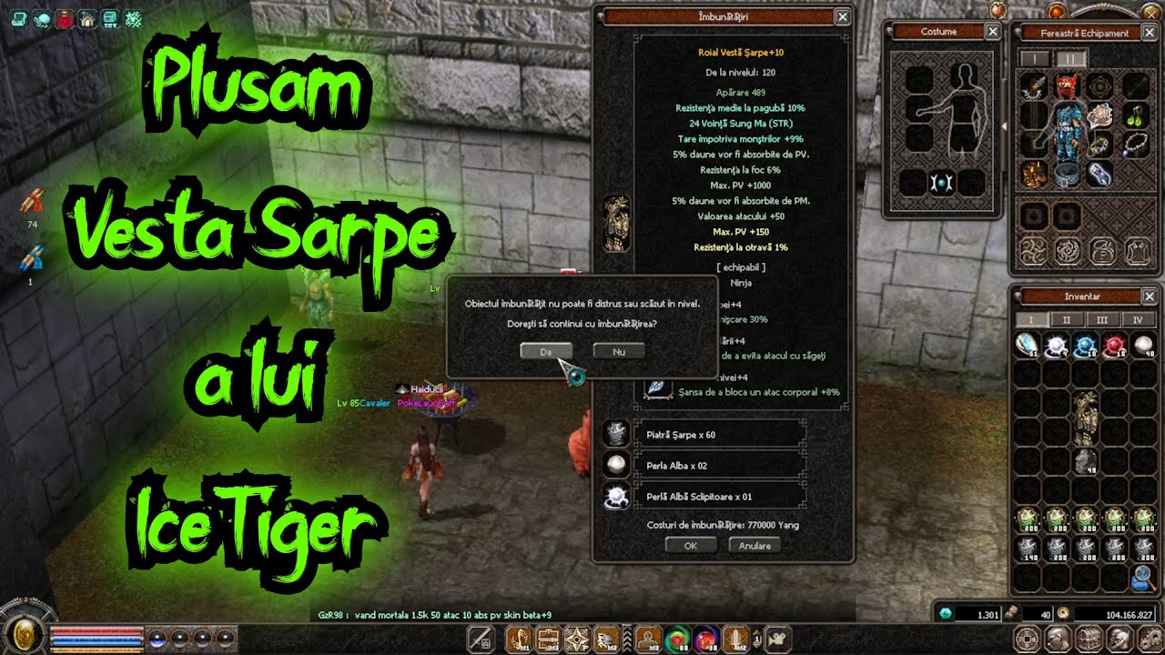 Ii plusam Vesta Sarpe a lui IceTiger