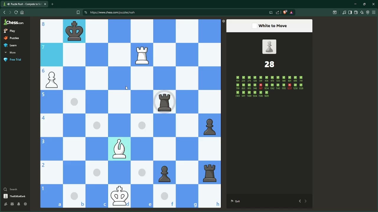 Daily Chess Puzzles Survival Mode | Day 20