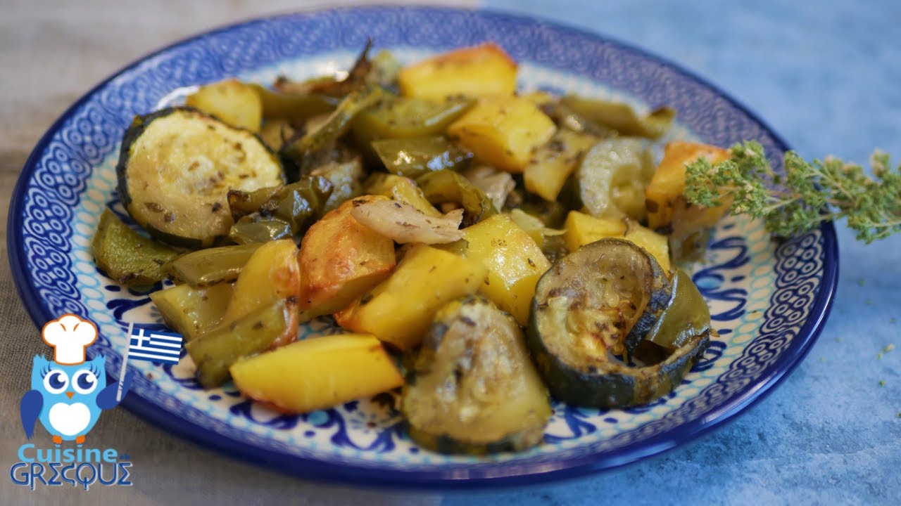 BRIAM ou Ratatouille grecque - de d&eacute;licieux l&eacute;gumes au four  - Cuisine &agrave; la grecque