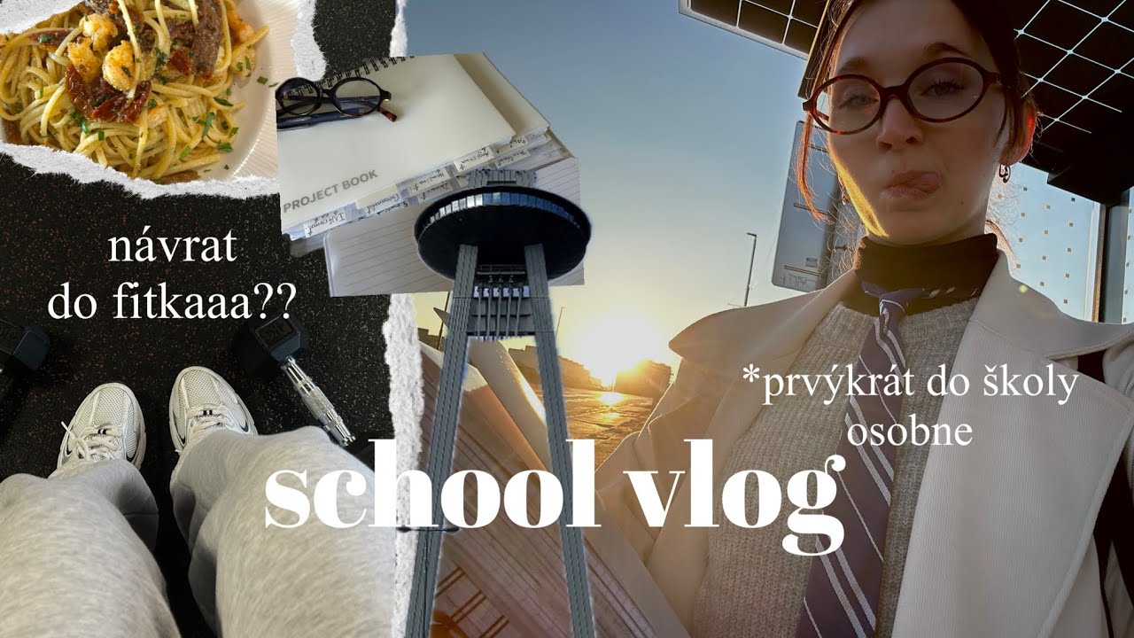Prvýkrát OSOBNE do novej školy!!| rozprávanie + návrat do fitka🗒️🍂🧘🏻‍♀️