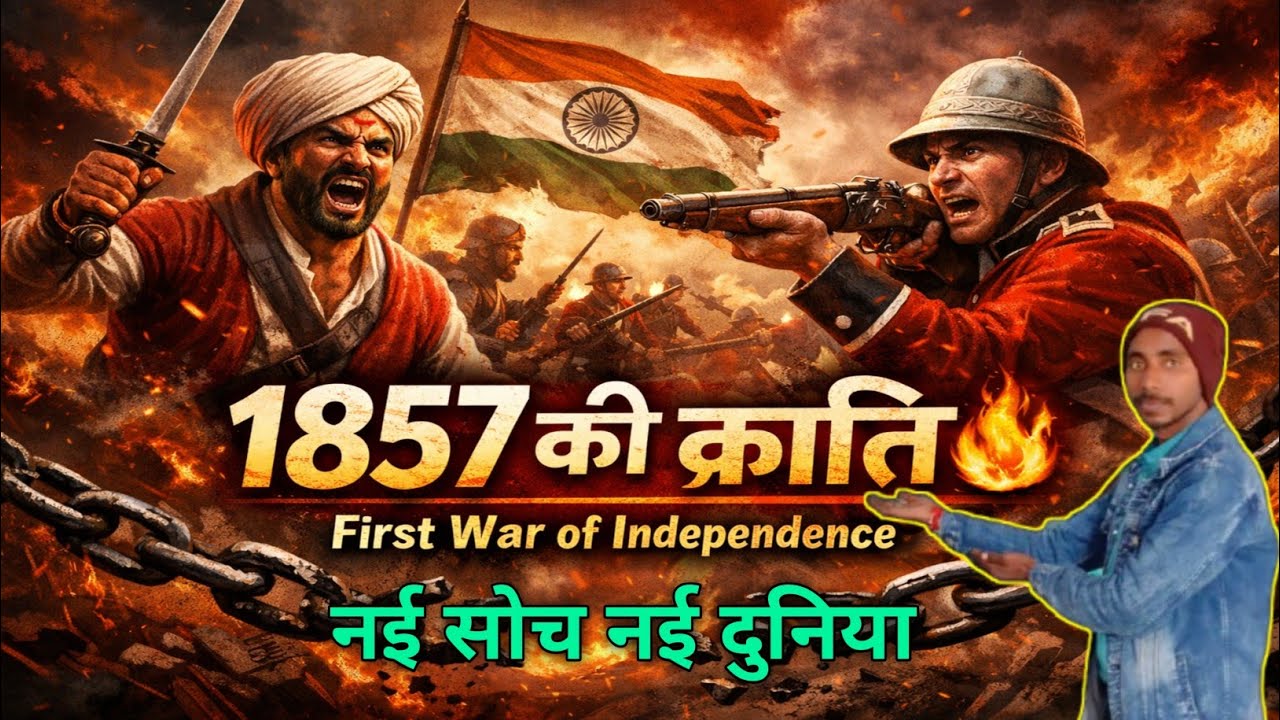 🔥 1857 की क्रांति: जब भारत ने पहली बार आज़ादी की हुंकार भरी 🇮🇳