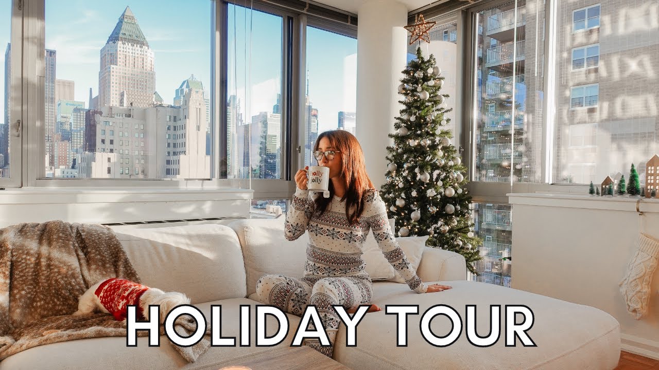 Our NYC Christmas Apartment Tour + Speed Clean With Me! VLOGMAS DAY 2