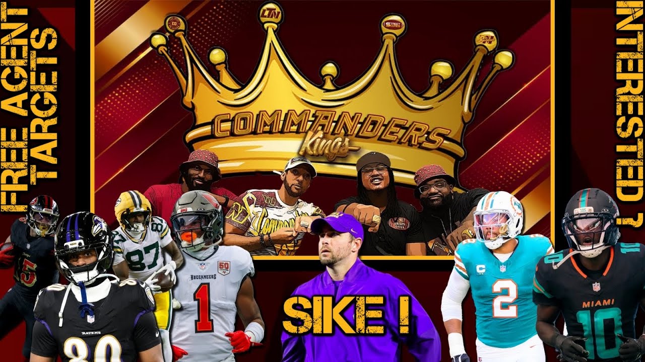 👑Commanders Kings LIVE!👑 | Commanders Free Agent Targets❗ + Dolphins Yard Sale: You Interested?🤔