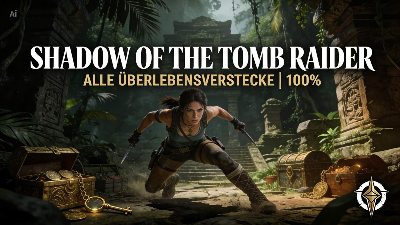 SHADOW OF THE TOMB RAIDER 🎮 ALLE ÜBERLEBENSVERSTECKE AUF 100% 🎮 GUIDE