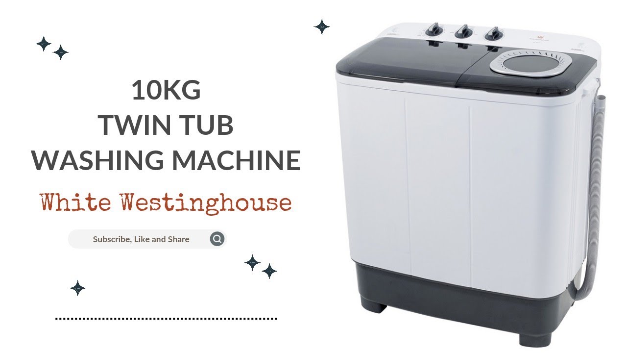 White Westinghouse WWTT101X 10 kg. Twin Tub Washing Machine