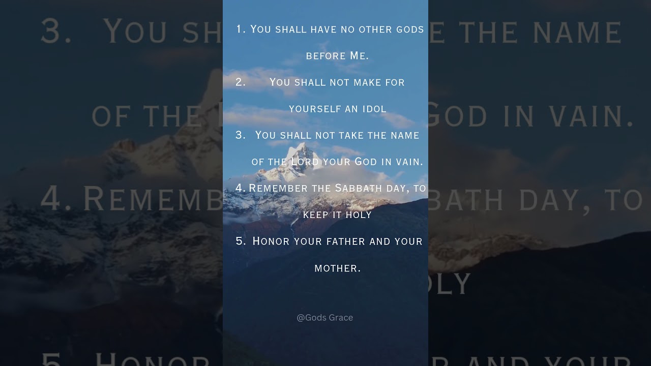 10 Commandments