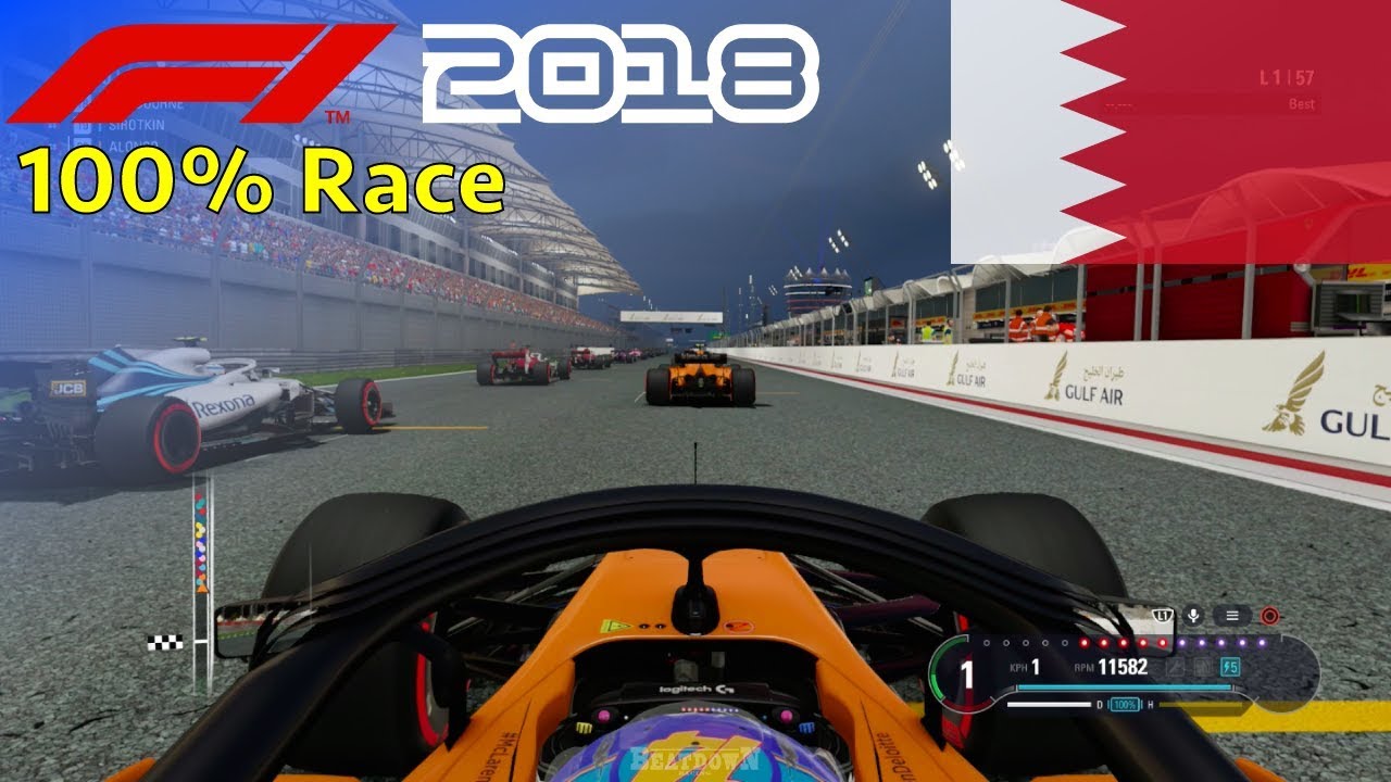 F1 2018 - Now We Can Fight With Fernando #2: 100% Race Bahrain