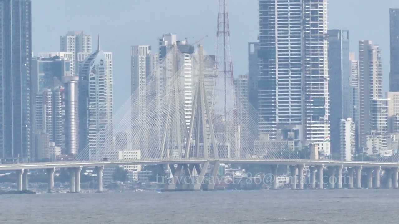 Mumbai Costal Area View Frm Versova | Taj Land's End | Bandra Worli Sea Link, Juhu Beach, Band Stand
