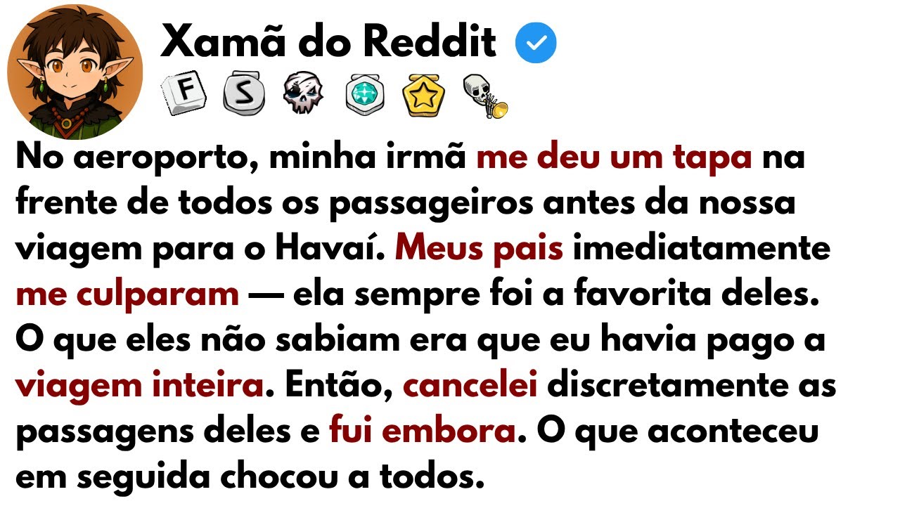 [HISTÓRIA COMPLETA] No aeroporto, minha irmã me deu um tapa na frente de todos os passageiros...
