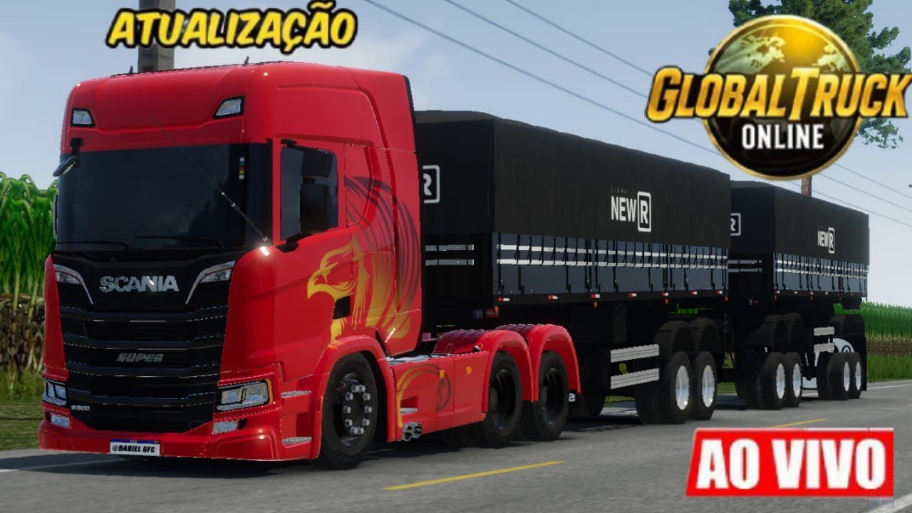 😱😱 jogando com os escritos rumo 10k Nova Atualização do Global Truck Online