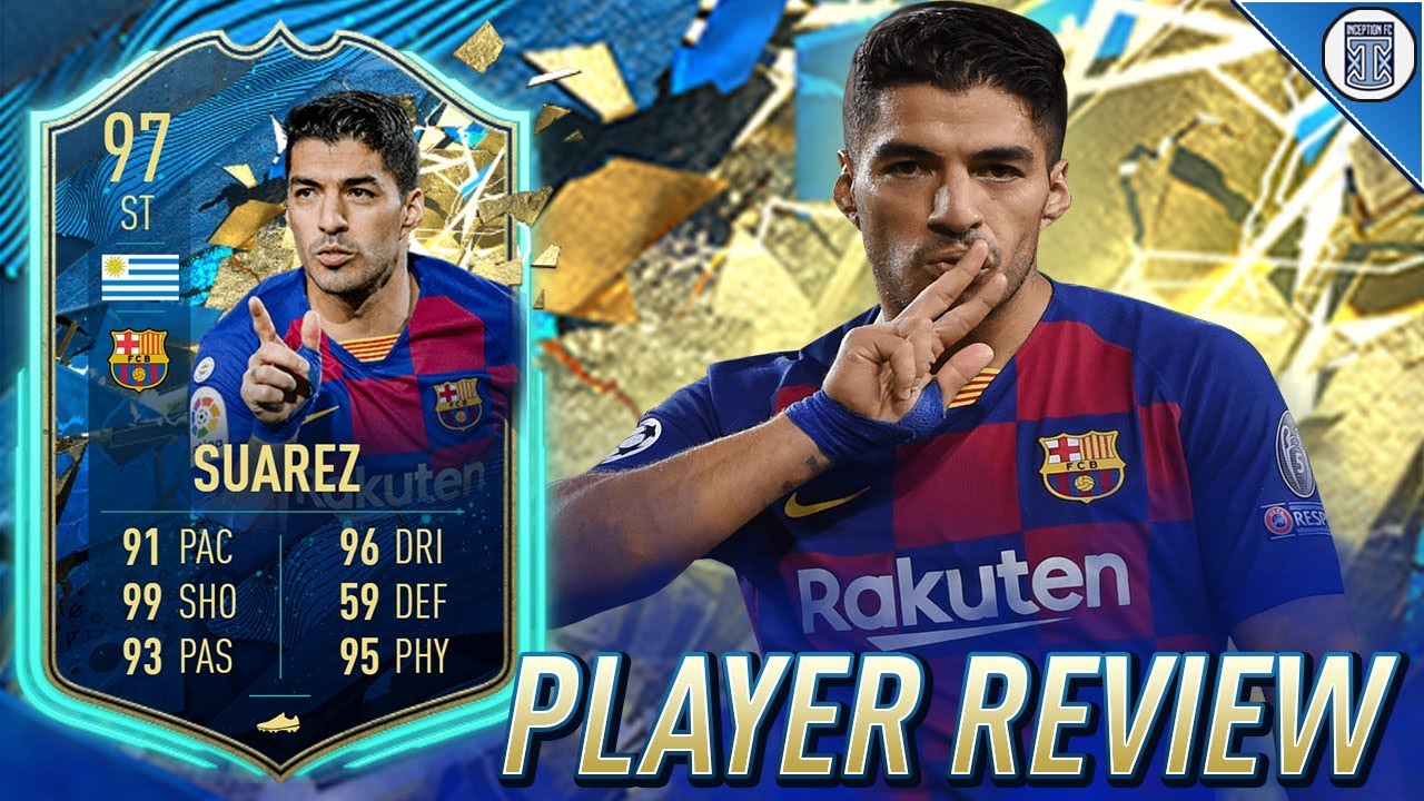 97 TEAM OF THE SEASON SO FAR SUAREZ PLAYER REVIEW! TOTSSF SUAREZ - FIFA 20 ULTIMATE TEAM