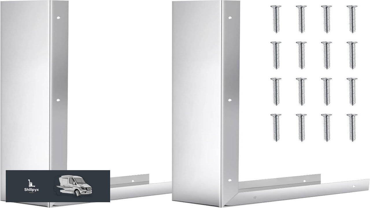 2 Pieces Stainless Steel Microwave Trim Kit 3'' Wide Built in Microwave