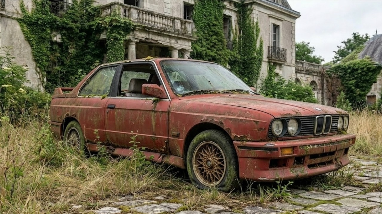 Запуск и тест-драйв заброшенного BMW E30 M3 (1980) | Вид от первого лица.