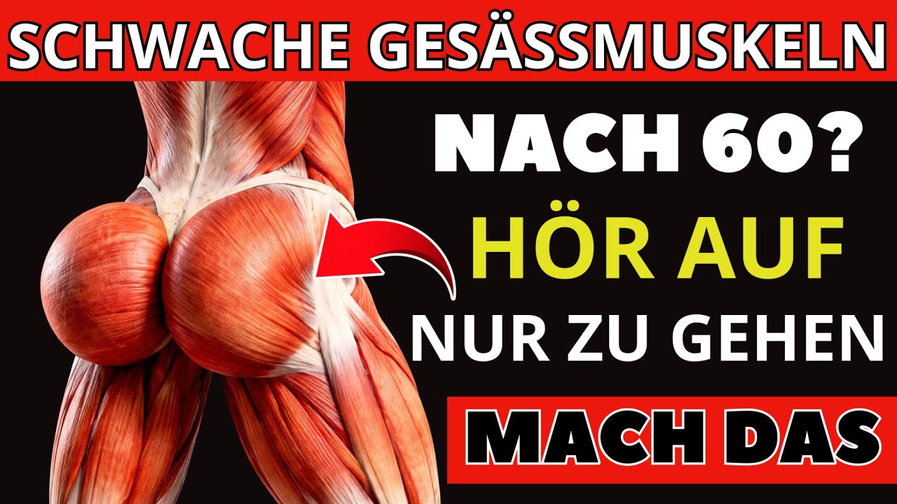 Über 60? 5 essenzielle Übungen,um schnell stärkere Gesäßmuskeln aufzubauen | Bewegungen für Senioren