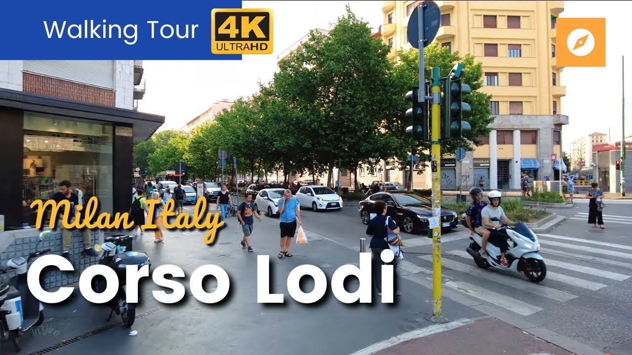 Corso Lodi-Corso di Porta Romana Milan Italy | Video Walks 4K