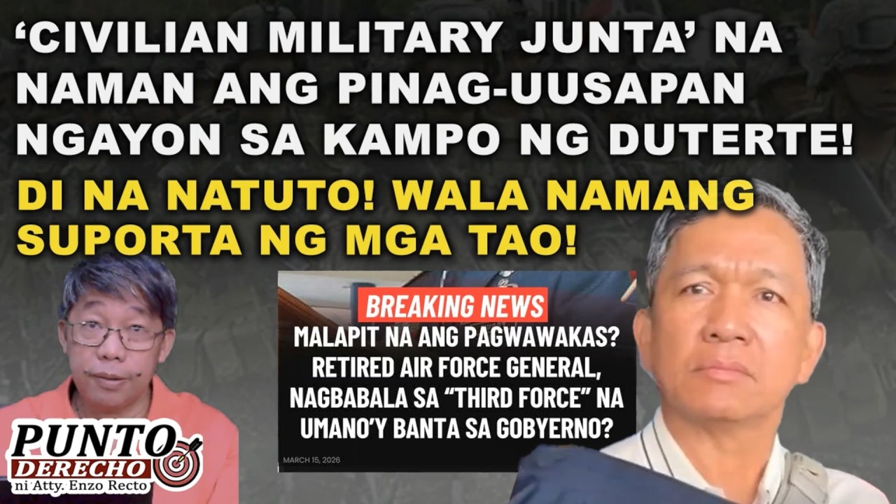 ‘CIVILIAN MILITARY JUNTA’ NA NAMAN ANG PINAG-UUSAPAN NGAYON SA KAMPO NG DUTERTE! DI NA NATUTO!