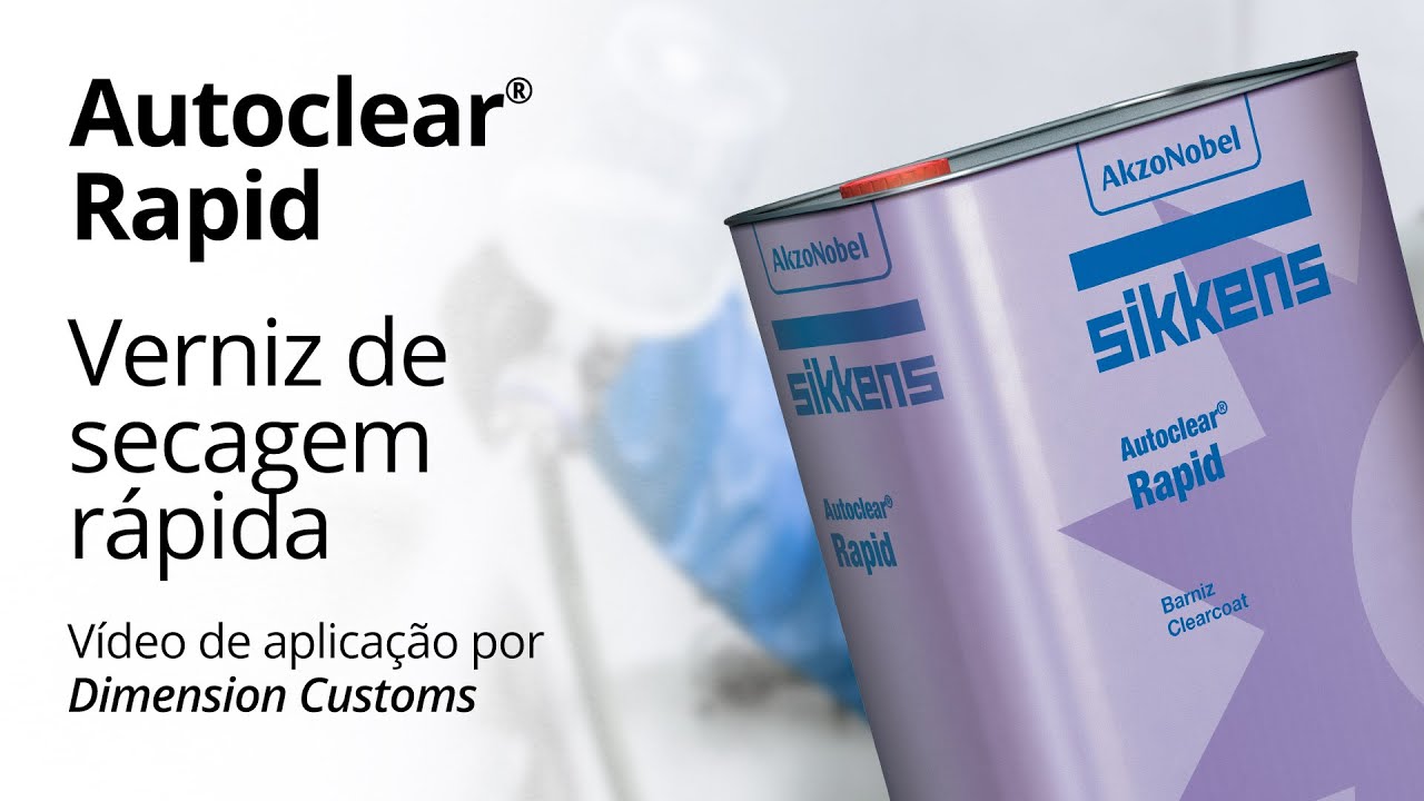 Aplicação prática do #VERNIZ #AUTOCLEAR® RAPID #Sikkens AkzoNobel