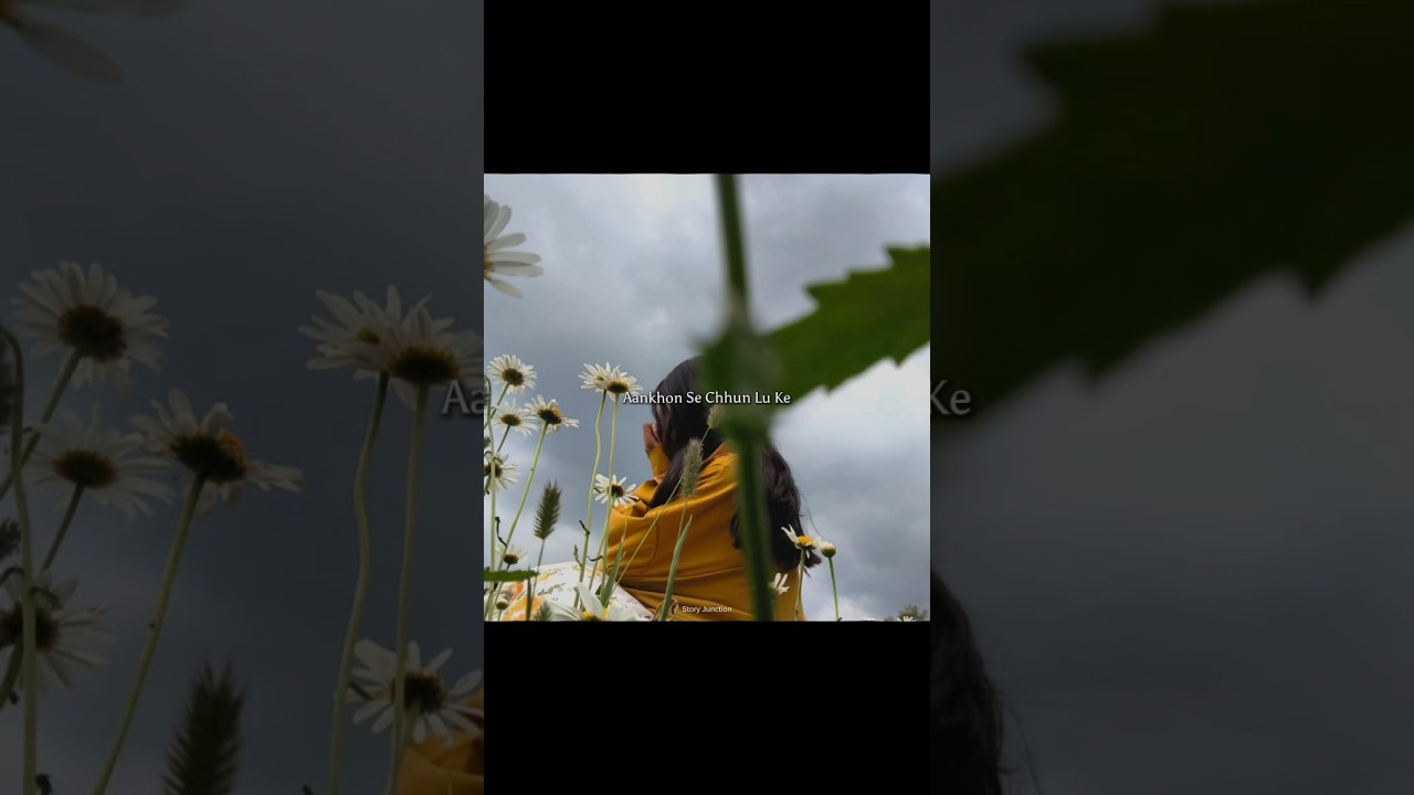 Aankhon Se Chhun Lu Ke.... | Aesthetic Lyrics | #shortsfeed #lovesong #hindisong #lyrics #song #love