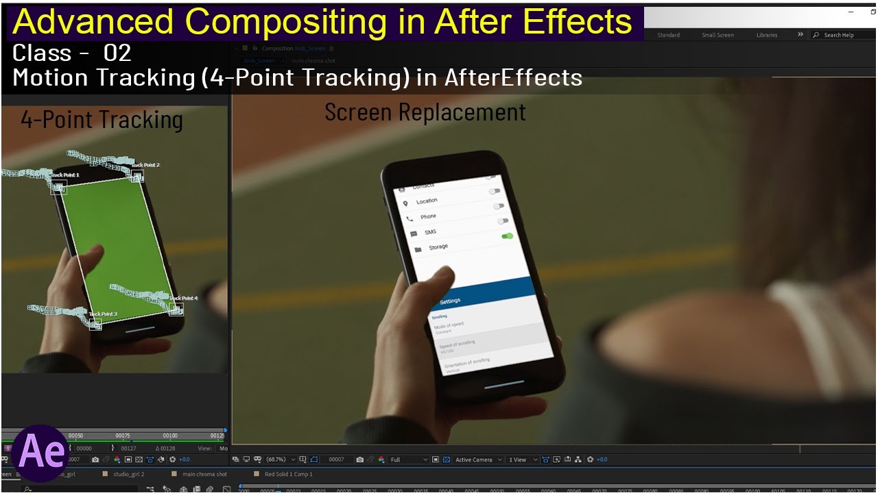 4 Point Tracking in After Effects | Advanced Compositing in After Effects | Class – 02