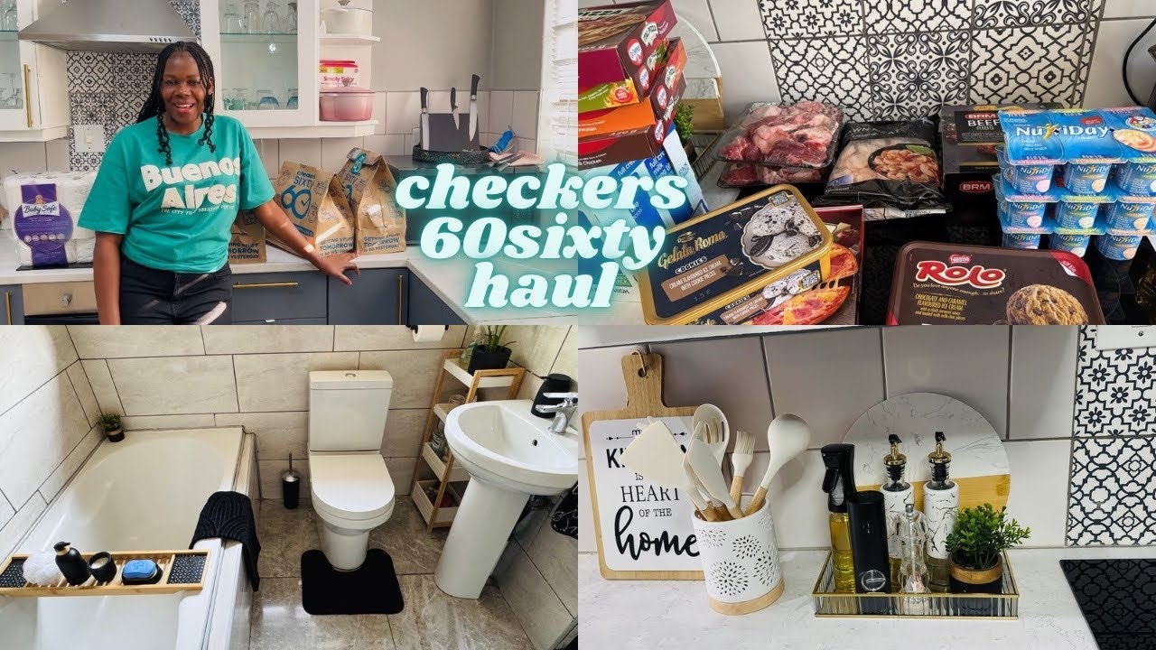 CHECKERS 60sixty GROCERY HAUL || BATHROOM STYLING || KITCHEN DECOR || PEP HOME FINDS